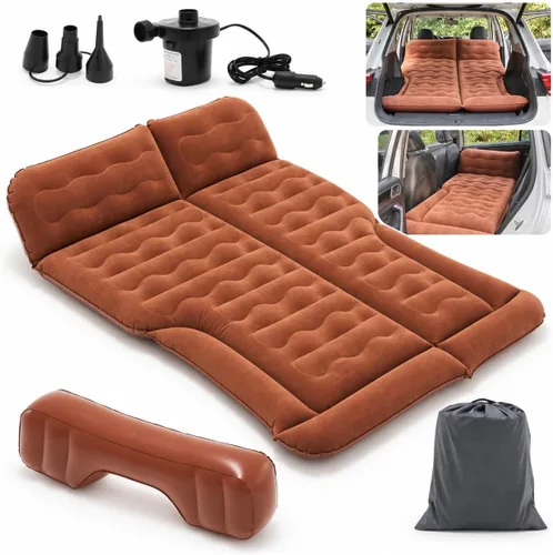 Vista 11 de ABORON SUV Air Mattress with Pump, Inflatable Car Bed for Truck/Tesla/Van Dark Gray