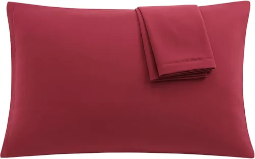 Vista 32 de uxcell Paquete de 2 fundas de almohada de microfibra suave serie 1800 con cremallera estándar (20 x 26 pulgadas), color dorado