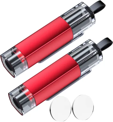 Vista 21 de MOTORBUDDY Rompedor de Ventanas Cortador de Cinturón de Seguridad, Herramienta Rompedor de Ventanas de Coche, Rompedor de Vidrio de Emergencia y Rojo