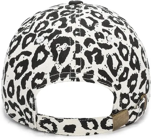 Vista 3 de Gorra de béisbol unisex 100% algodón estampado para hombres y mujeres, sombrero ajustable de mezclilla lavada