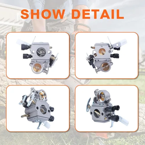Vista 6 de Para Stihl MS171 MS181 MS211 MS211C para motosierra, kit de carburador, 1139 120 0619/1139 1207 100/1139 1200 612, para Zama C1Q-S269