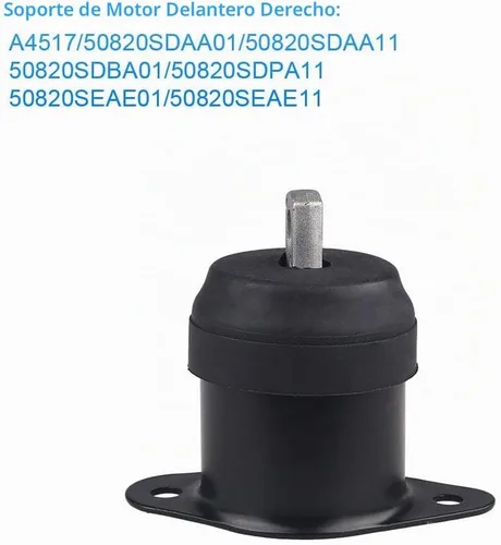 Vista 8 de Soporte de transmisión del motor del motor de 6 piezas compatible con Honda Accord 2.4L