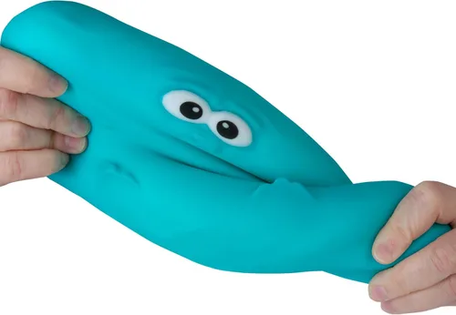Vista 5 de ORB Easy Sqweezy Bubba The Chunky Puppy – Gran Juguete de Perro Squishy Gordito Azul de Crecimiento Lento – Squish de Malvavisco Extra Suave