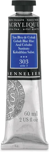 Vista 27 de Sennelier Extra-Fine Artists' Acrílico, 2.0 fl oz, Anthraquinone Blue S5, 2.02 Fl Oz (Paquete de 1)