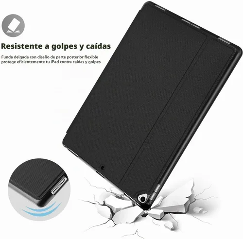 Vista 4 de ProCase Funda para iPad Pro 12.9 2017/2015 (modelo antiguo, 2ª y 1ª generación), color negro Slim Stand Protective Folio Case Smart Cover for iPad