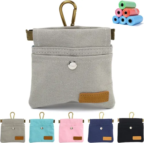 Vista 9 de Bolsa de Golosinas para Perros, Bolsa de Entrenamiento para Perros Manos Libres con Mosquetón y Hebilla Magnética, Bolsa de Paseo para Perros