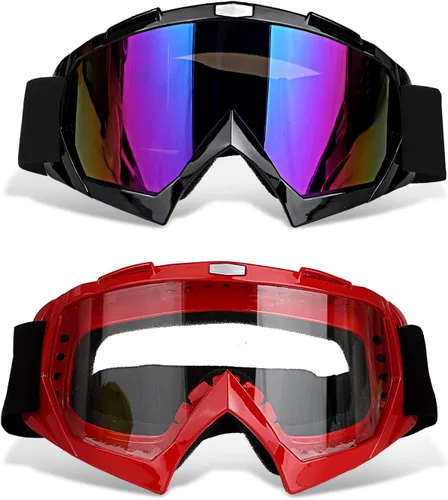 Vista 10 de Gafas para cuatrimoto ATV Motocross para equitación, carreras todoterreno para hombres y mujeres