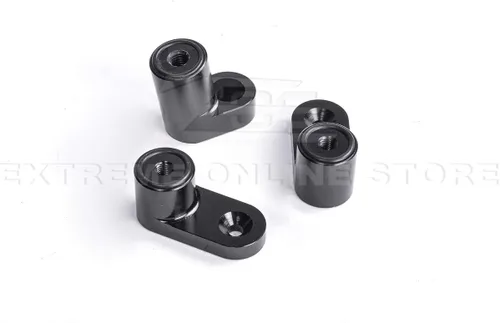 Vista 4 de Extreme Online Store Para Ford Focus ST/RS Hatchback modelos 2013-2018 Extensión de alerón trasero complementario EOS (negro anodizado)