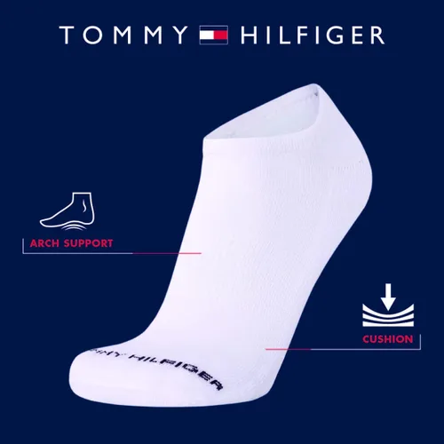 Vista 3 de Tommy Hilfiger Calcetines de corte bajo para hombre, paquete de 12 calcetines deportivos para correr que absorben la humedad para hombre