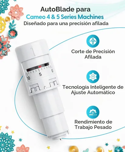 Vista 3 de Silhouette AutoBlade para Cameo 4 Silhouette Studio-Controlled Blade Automatically Adjusts from 0.1mm to 1mm for Paper, Cardstock, Vinyl, HTV &