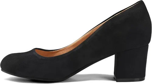Vista 2 de mysoft Zapatos de vestir cómodos con tacón bajo y grueso, punta redonda, para mujer