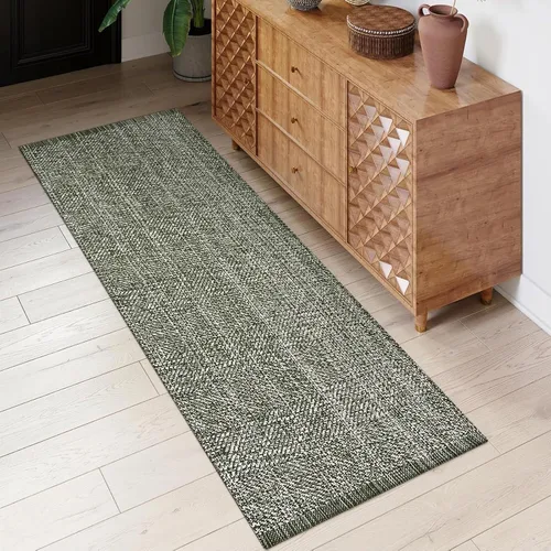 Vista 59 de LEEVAN Alfombra lavable para baño, alfombra tejida negra de 2 x 3 pies para entrada, alfombra de puerta delantera de algodón, alfombras pequeñas