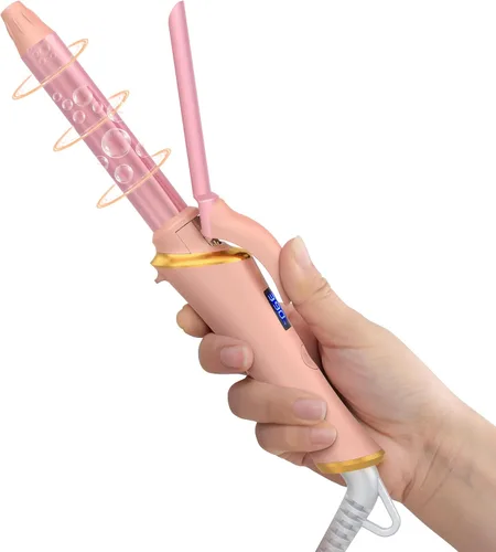 Vista 17 de Ukliss Mini rizador de 1/2 pulgada, rizador de barril pequeño de viaje para cabello corto y flequillo, calor rápido de 30 segundos, 5 ajustes