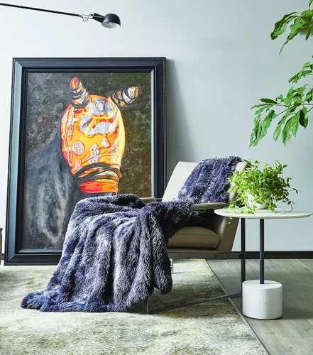 Vista 33 de Regal Comfort Manta Sherpa de piel sintética, 50 x 70 pulgadas, suave y afelpada, cálida y mullida, manta de forro polar de terciopelo