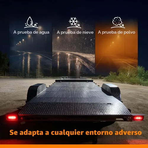 Vista 5 de G-PLUS Kit de caja de acero para remolque LED, compatible con remolque/camión con luz trasera ovalada de 6 pulgadas y lámpara de marcador de 2