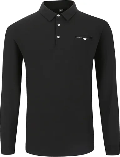 Vista 2 de XTAPAN Polo de golf de manga larga para hombre