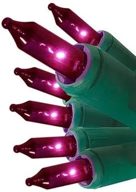 Vista 2 de GE String-A-Long 60217LO - Guirnalda de luces incandescentes color morado constante, 100