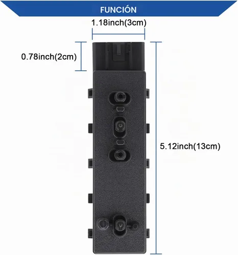 Vista 2 de Obaee Interruptor de asiento eléctrico con función reclinable, ajuste de inclinación y control de 8 vías para el lado del conductor delantero