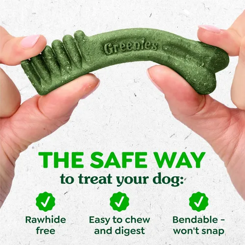 Vista 8 de Greenies - Golosinas naturales para perros adultos recomendadas por veterinarios para el control de peso, tamaño grande, 27 onzas, paquete de 17