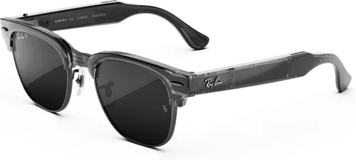 Vista 7 de Meta Ray-Ban Audio Clubmaster Negro brillante sobre oro/verde