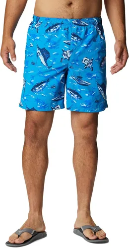 Vista 43 de Columbia Super Backcast - Pantalón corto de agua para hombre Impresión de tinte negro