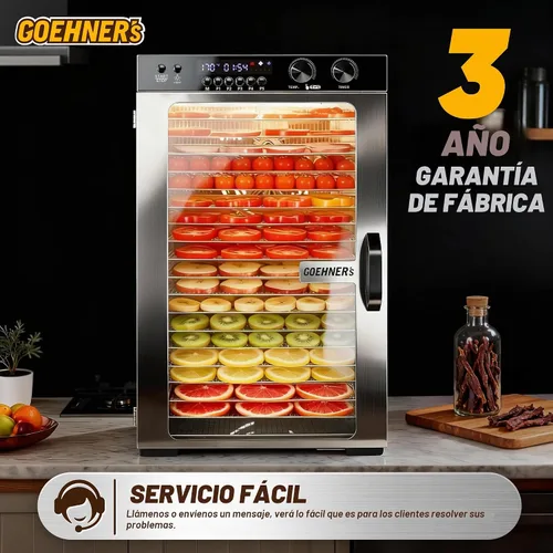 Vista 6 de Máquina deshidratadora de alimentos, 18 bandejas de acero 18 Tray