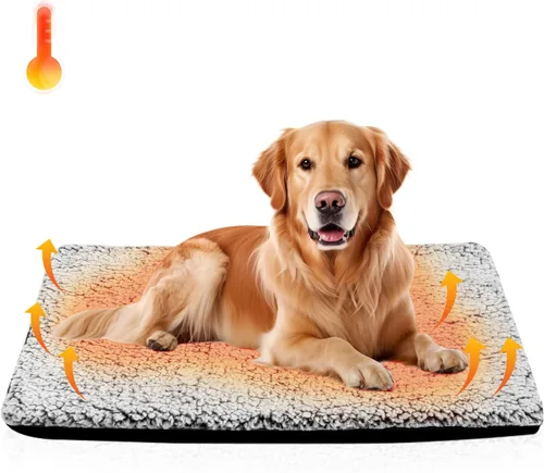 Vista 8 de Cama autocalentable para gatos, almohadilla térmica para jaula de perro