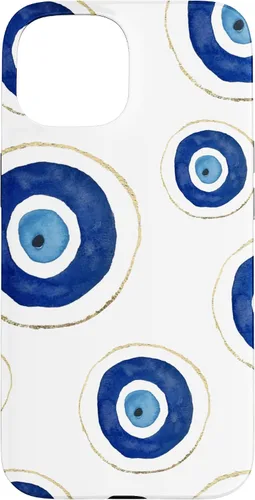 Vista 6 de Funda para teléfono con diseño de amuleto contra el mal de ojo, color blanco para iPhone 17