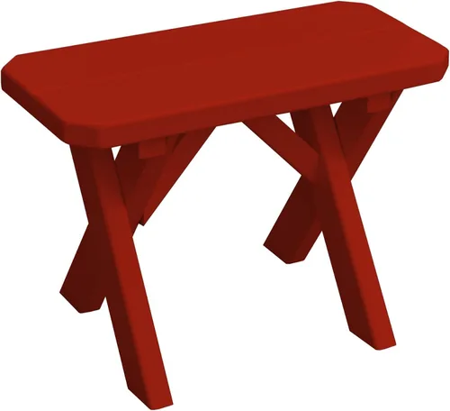 Vista 34 de Furniture Barn USA Pine - Banco cruzado de 2 pies, color negro