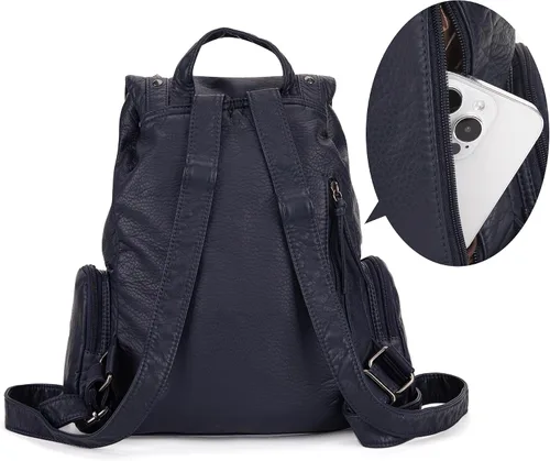 Vista 4 de Montana West Mochila para mujer Western Trendy Satchel Backpack, marino, Mochilas de viaje