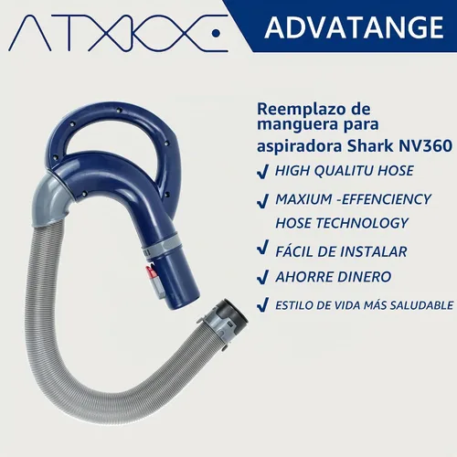 Vista 6 de ATXKXE Compatible con Shark Navigator NV360 Mango de Manguera de Repuesto para Aspiradora NV350 NV351 NV352 NV355 NV356 NV357 NV358 NV370 UV541