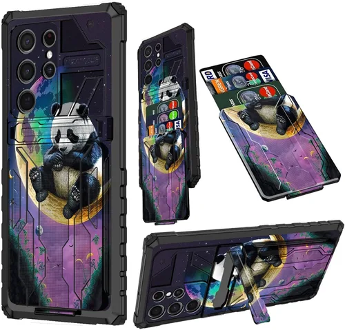 Vista 27 de Funda para Samsung A13 5G, Galaxy A13 5G con tarjetero desmontable atril resistente a prueba de golpes funda protectora para Samsung Galaxy A13 Gato