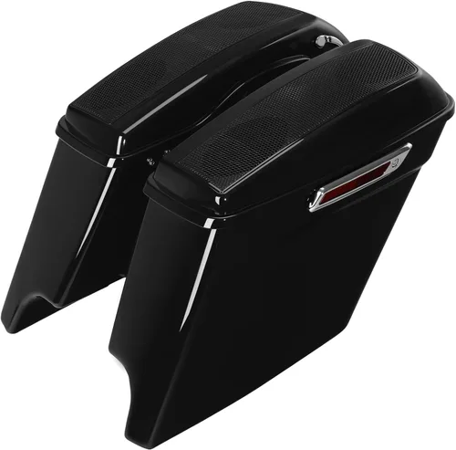 Vista 26 de TCMT Alforjas estiradas de 4" para Harley Street Glide 2014-23 Billiard Red