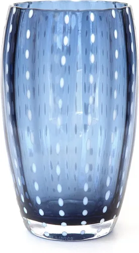 Vista 4 de Zafferano Perle Beverage Amber (juego de 2) 16 onzas líquidas, 5.3 pulgadas de altura, cristal de Murano de colores Ámbar