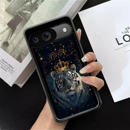 Vista 676 de Compatible con Google Pixel 4A 5G Mobile Case Creative Acrylic Panel trasero Silicona Protección Grip especialmente diseñado para Google Pixel 4A 5G
