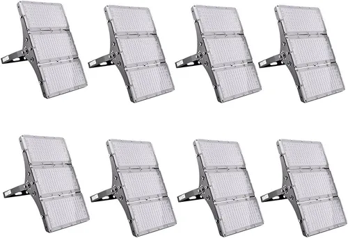 Vista 15 de papasbox Luz de inundación LED de 100 W para exteriores, luces de seguridad para exteriores de 8000 lúmenes, luces LED blancas cálidas de 3000 K