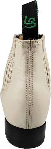Vista 4 de Botin Charro La Barca 500 Tradicional Botines Cuero Color Hueso