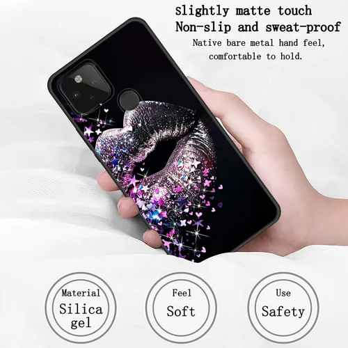 Vista 413 de Funda delgada para Google Pixel 4 XL, funda delgada de silicona de TPU suave a prueba de golpes para Google Pixel 4 XL, astronauta Galaxy