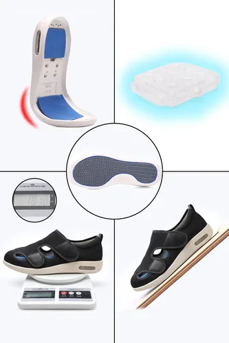 Vista 3 de ZUMEIJIA Zapatos para diabéticos para mujer, zapatos casuales ajustables para caminar, zapatos anchos para ancianos, pies hinchados