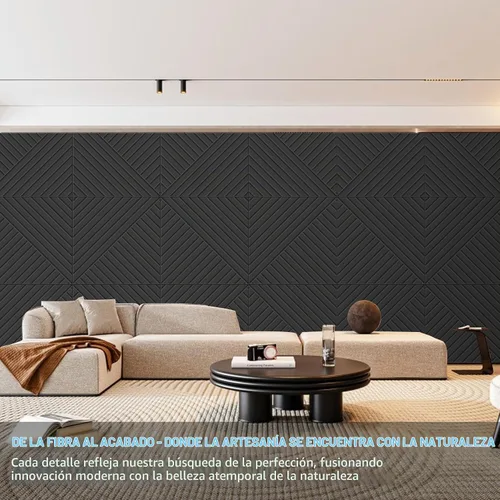 Vista 3 de CIUIUTIC - Paneles acústicos de pared, paquete de 6 paneles acústicos de 20 x 20 pulgadas, paneles acústicos decorativos, arte de pared absorbente