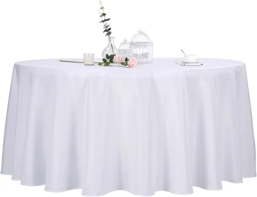 Vista 61 de Ascoza Paquete de 2 manteles cuadrados negros de tela de poliéster de 52 x 52 pulgadas para bodas, banquetes, restaurantes y fiestas