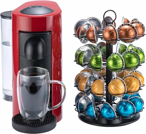 Vista 9 de Soporte de carrusel Vertuo de 5 niveles para Nespresso Vertuo Pod Coffee Pod Holder (capacidad de 50 cápsulas)