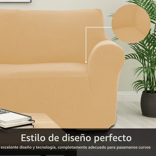 Vista 4 de Sapphire Home Juego de fundas para sofá y sofá biplaza de 2 piezas, fundas de sofá y sofá biplaza, ajuste elástico, sin arrugas, protector