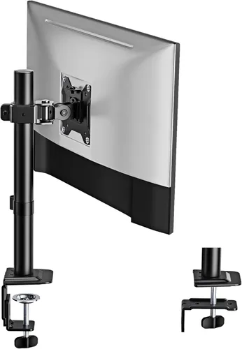 Vista 10 de monTEK Soporte Vertical Estable para Dos Monitores, Soporte de Escritorio Apilado para Dos Pantallas de 17-32 Pulgadas, Brazo de Movimiento Completo