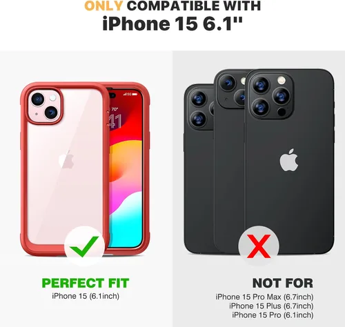 Vista 215 de DIACLARA - Funda transparente compatible con iPhone XR 6.1 pulgadas 2018