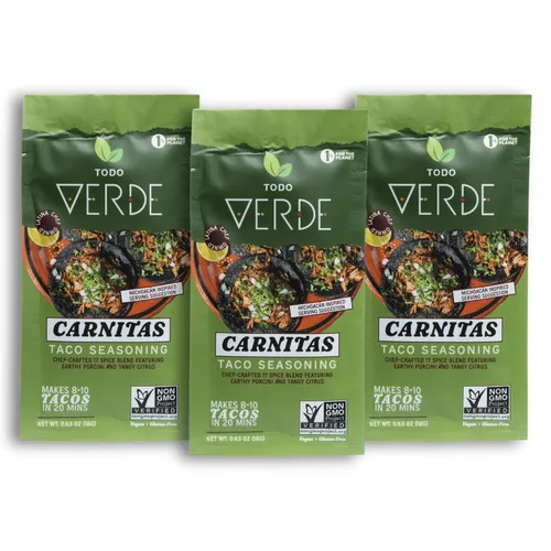 Vista 7 de Todo Verde Paquetes de condimentos, sabores premium, curados por chef, dulces, ahumados y picantes, sin ingredientes artificiales, veganos y sin