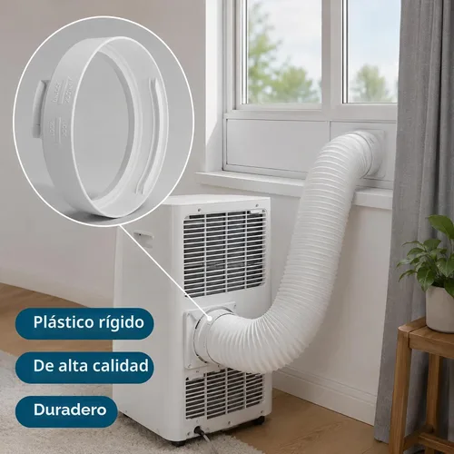 Vista 5 de Acoplador de manguera de escape del aire acondicionado, conector de tubo de Conector-Redondo