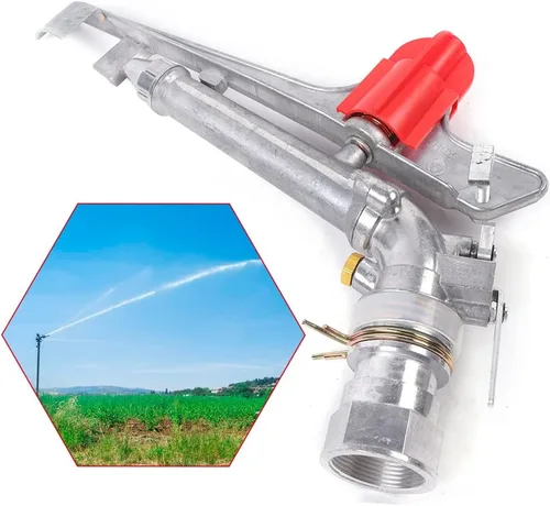 Vista 2 de Pistola de riego agrícola de 1.5 "rociador de riego de área grande ajustable de 360 ° Pistola de pulverización de riego de agua de gran área