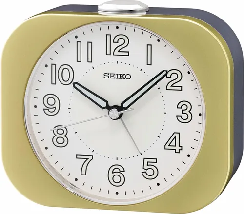 Vista 7 de SEIKO QHL097LLH Reloj despertador digital para dormitorio, azul mate, 2.6 x 2.4 pulgadas