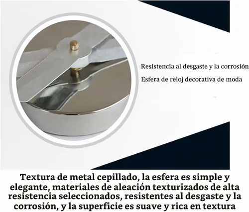 Vista 6 de THIDARGO Reloj de pared 3D DIY con números arábigos, sin marco, superficie de espejo, calcomanía de pared, decoración del hogar para sala de estar